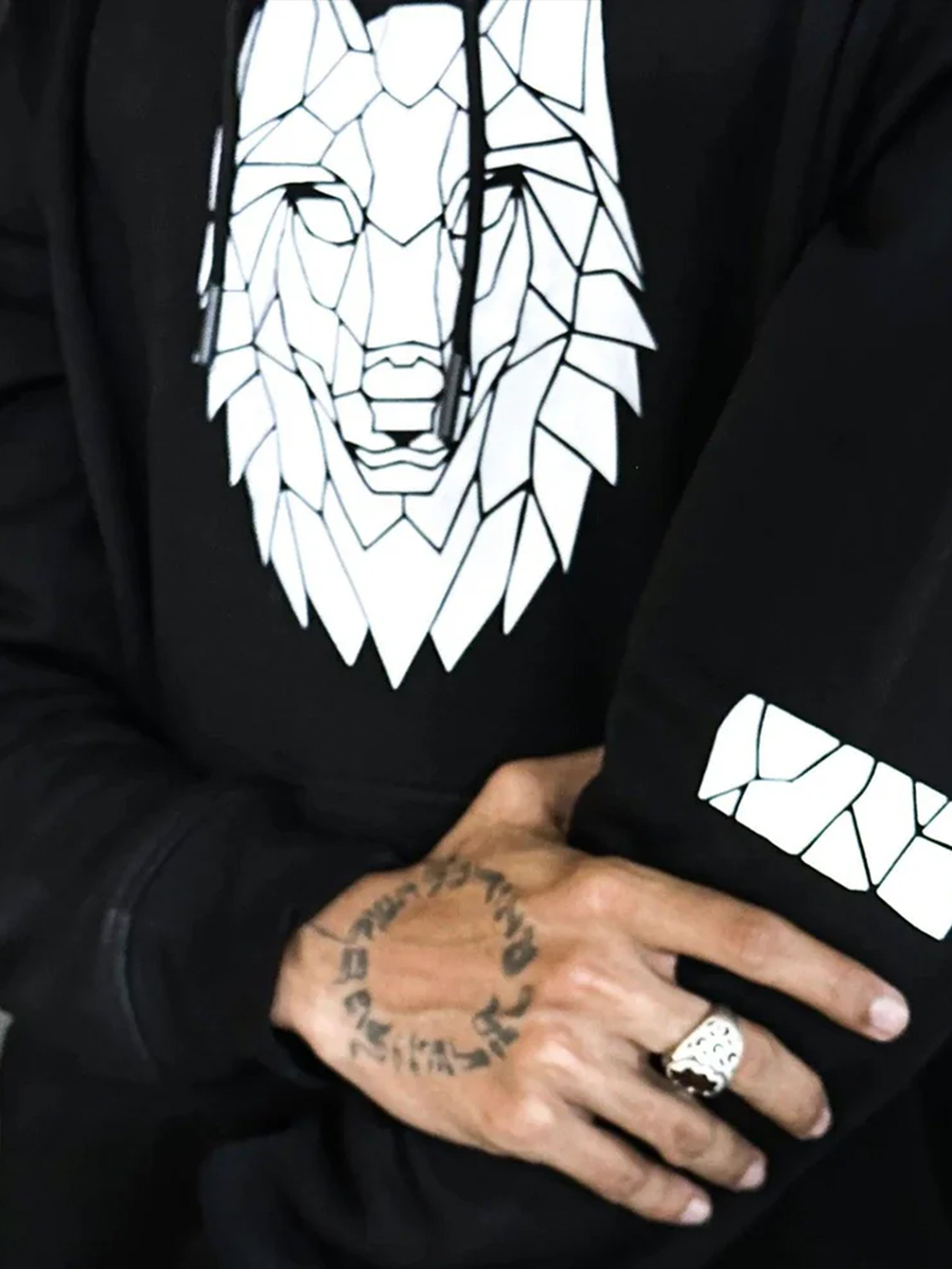 Wolf Reflective Hoodie