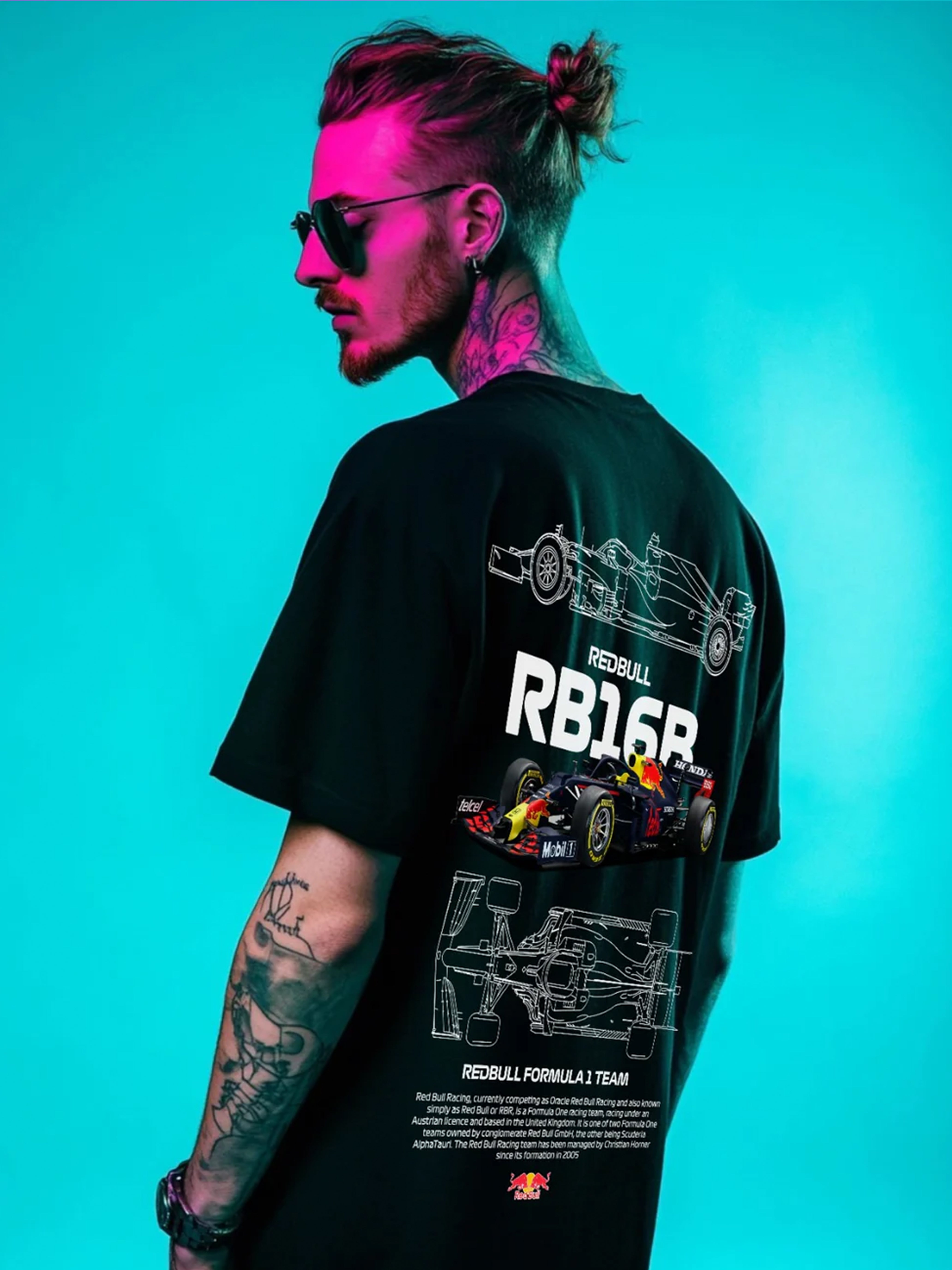 Redbull X F1 Black Oversize T-shirt