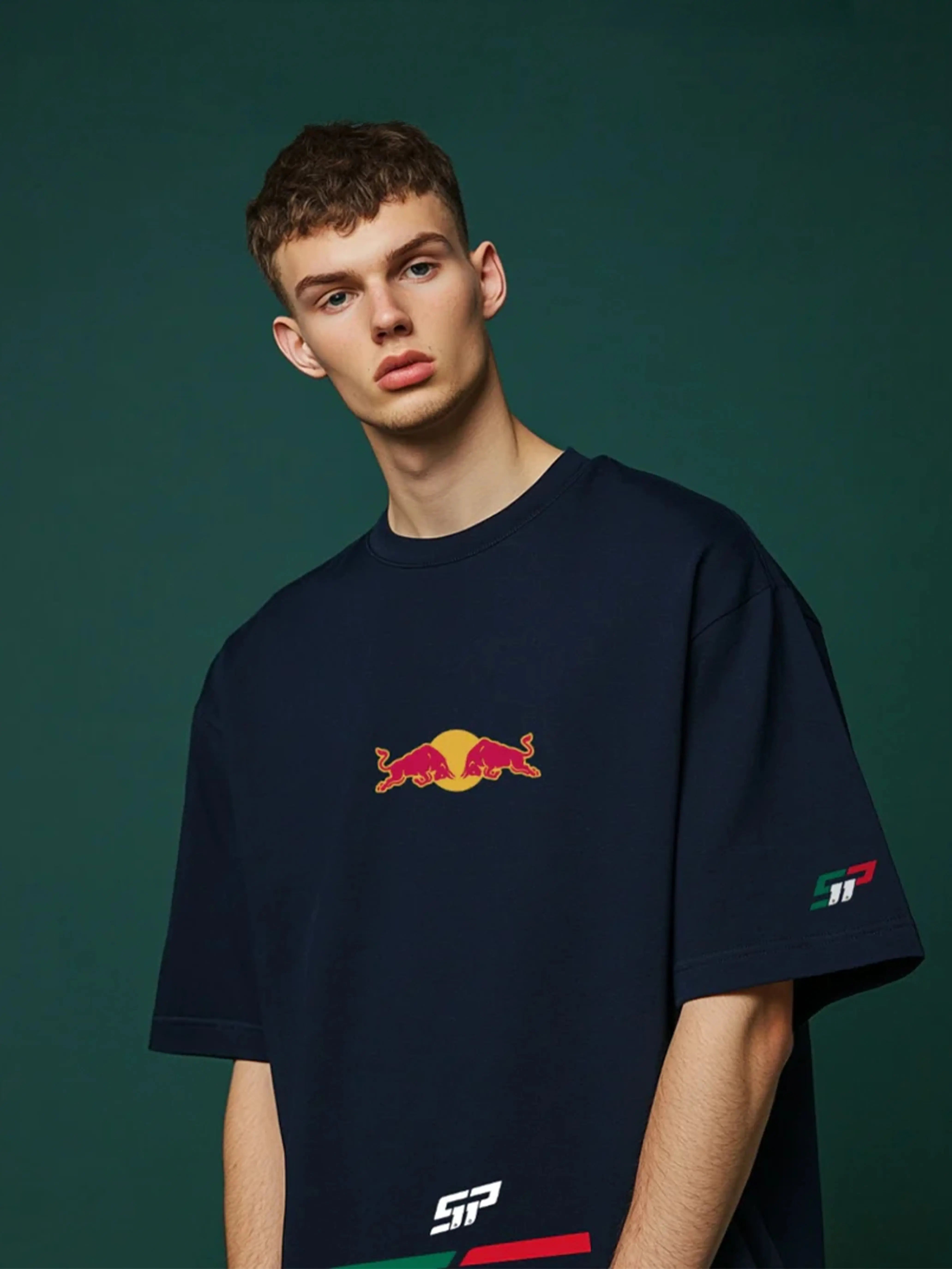 Checo Perez Oversize Navy Blue T-shirt