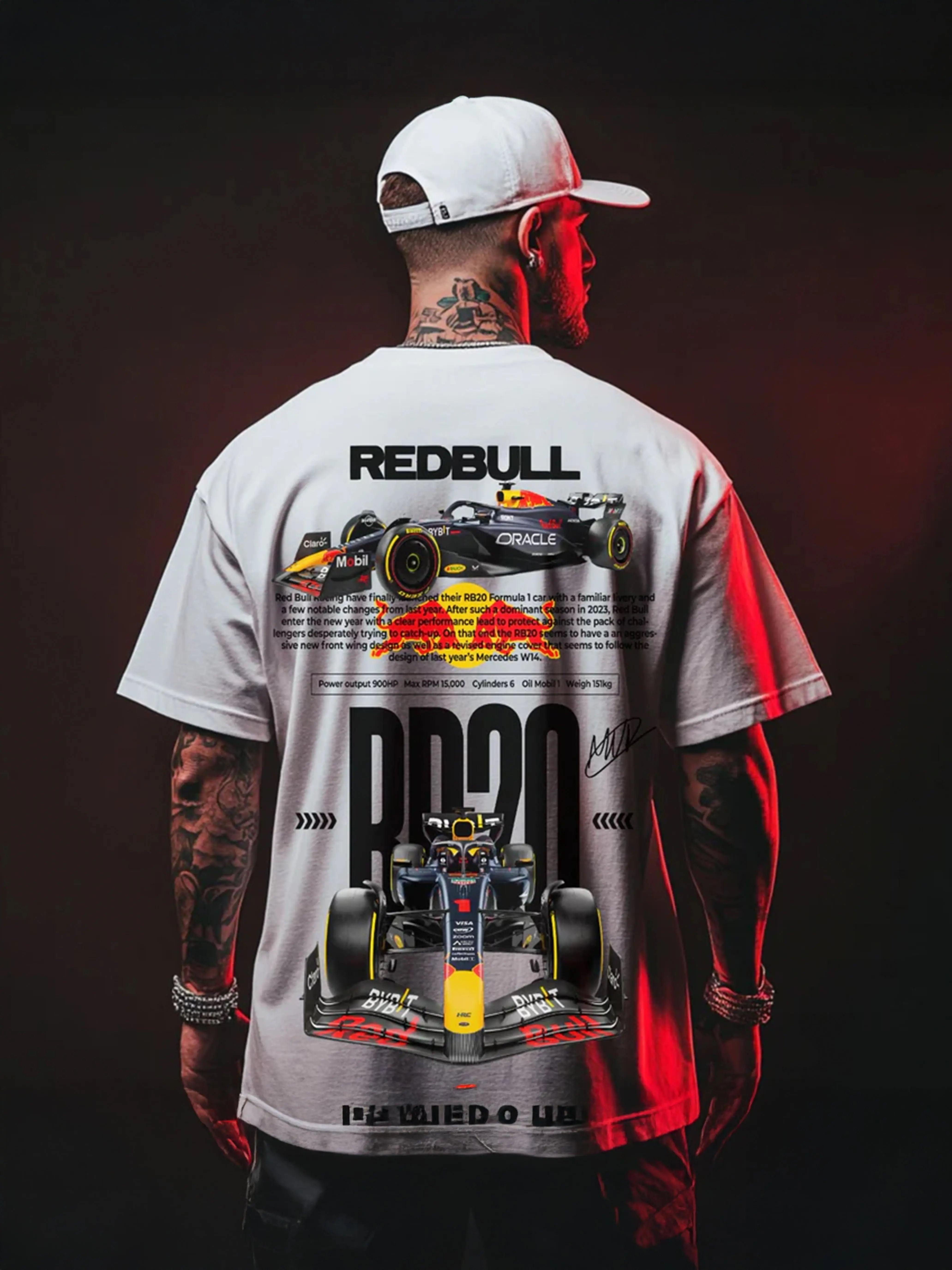 Redbull RB20 (white) edition T-SHIRT