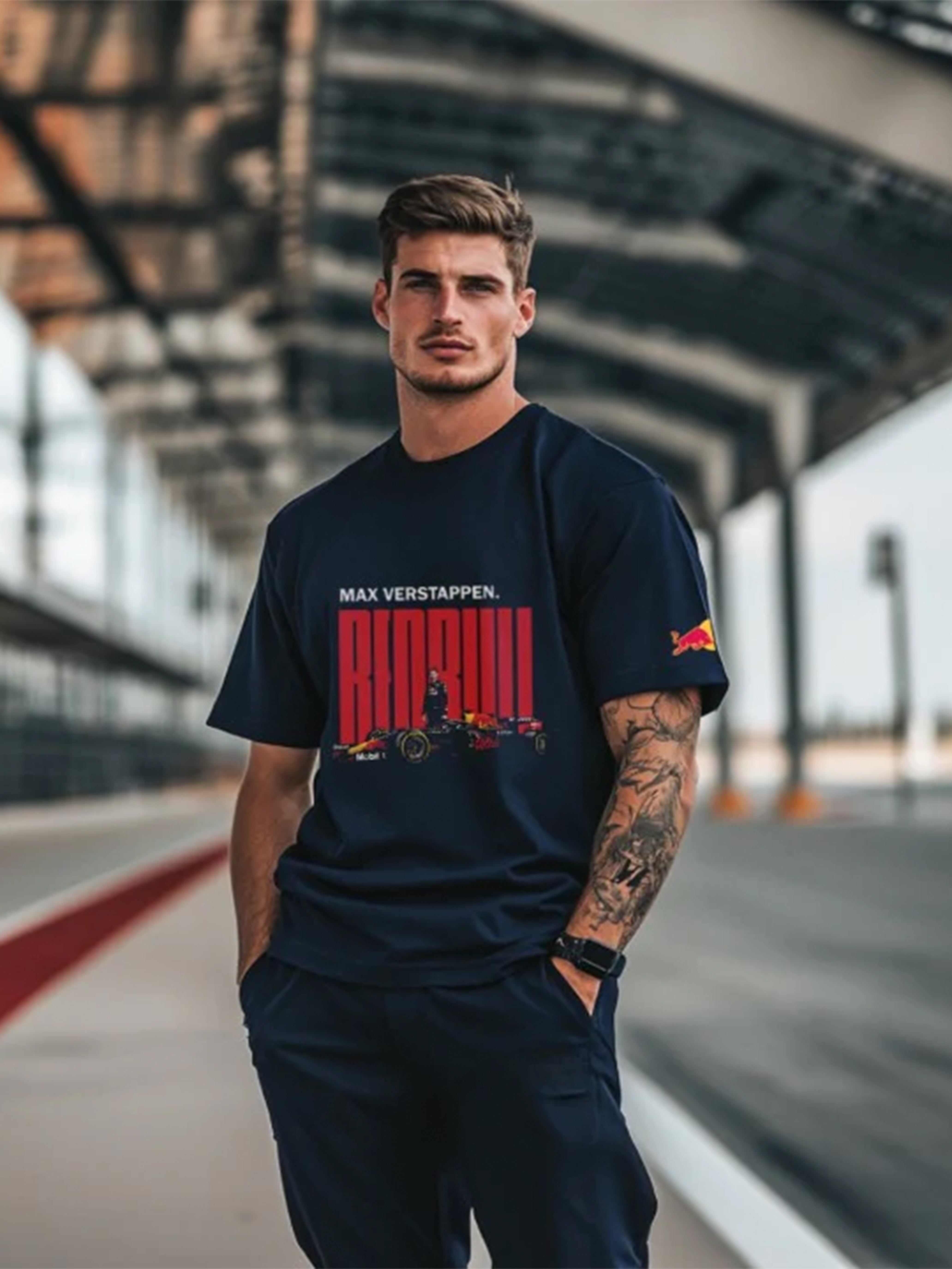 Max Verstappen Navy Blue T-shirt