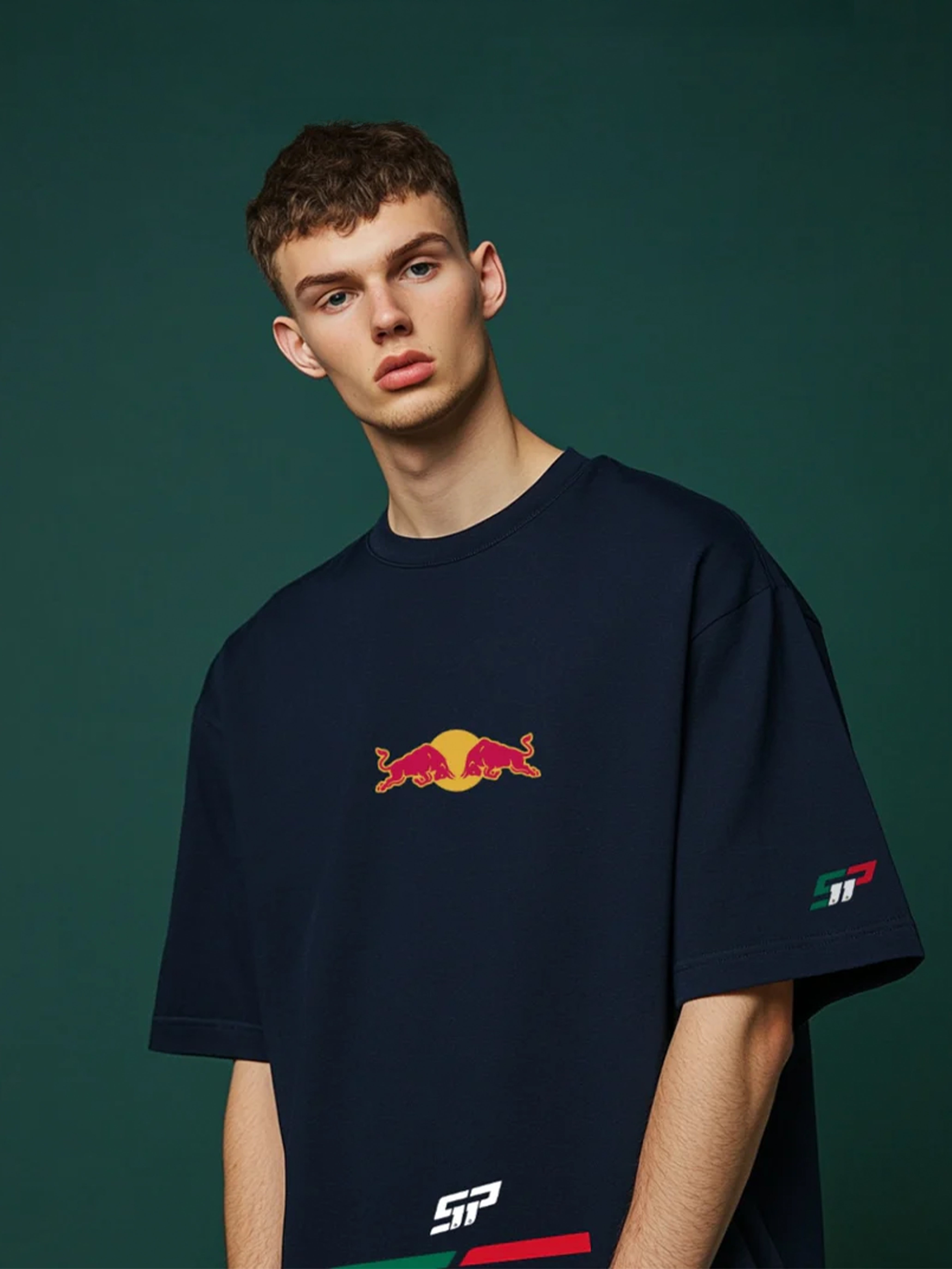 Checo Perez Oversize Navy Blue T-shirt
