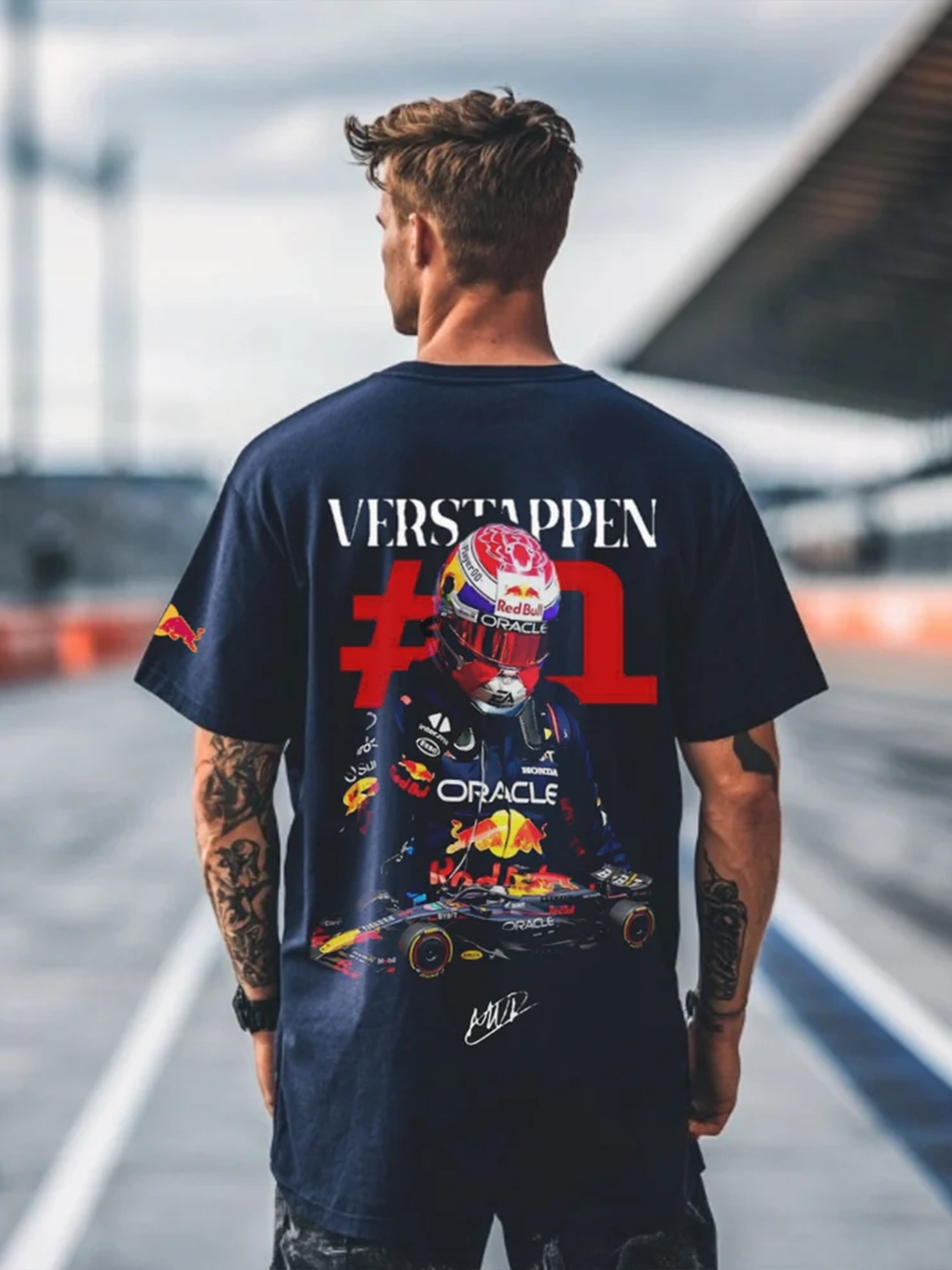 Max Verstappen Navy Blue T-shirt
