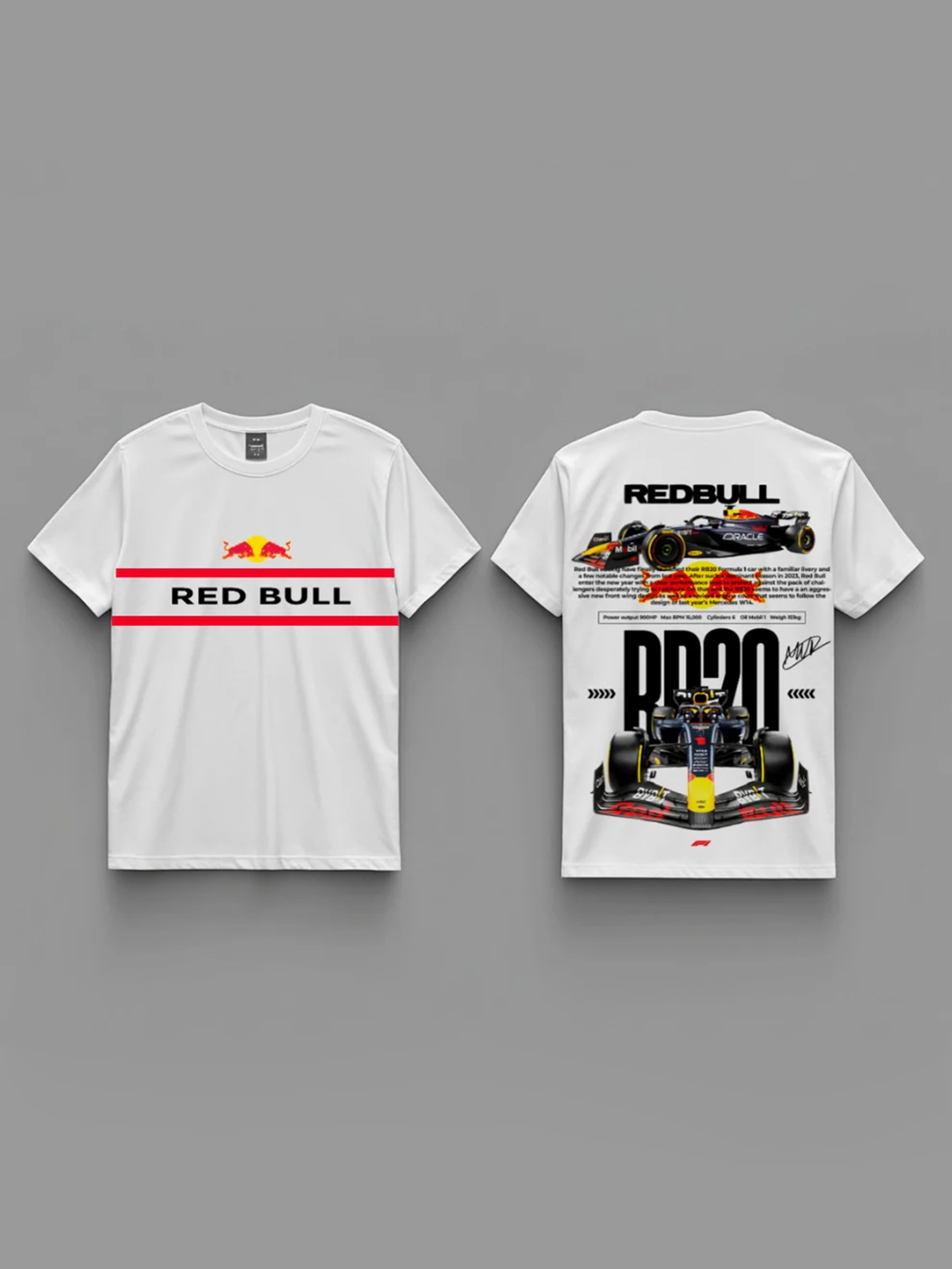 Redbull RB20 (white) edition T-SHIRT