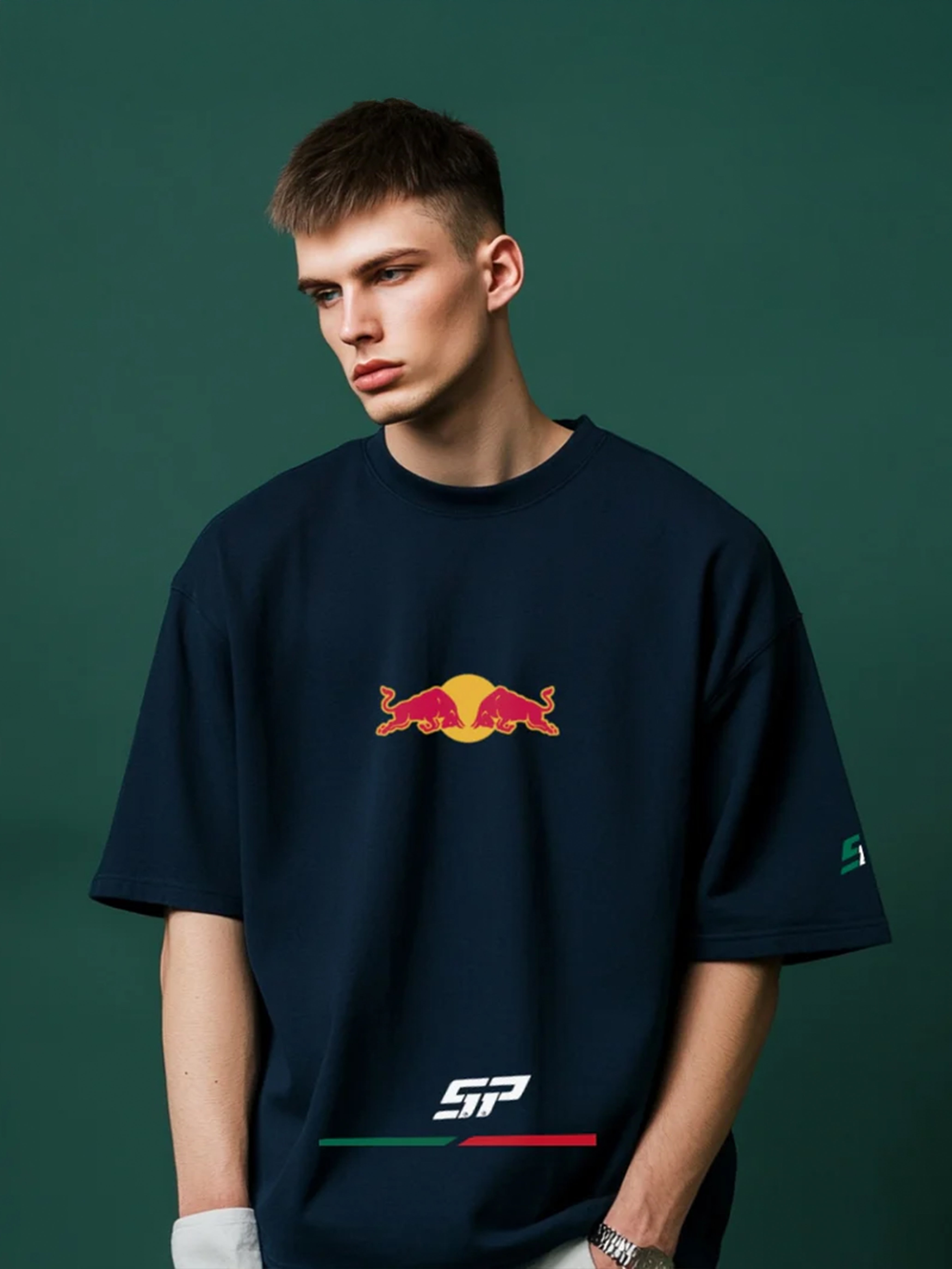 Checo Perez Oversize Navy Blue T-shirt