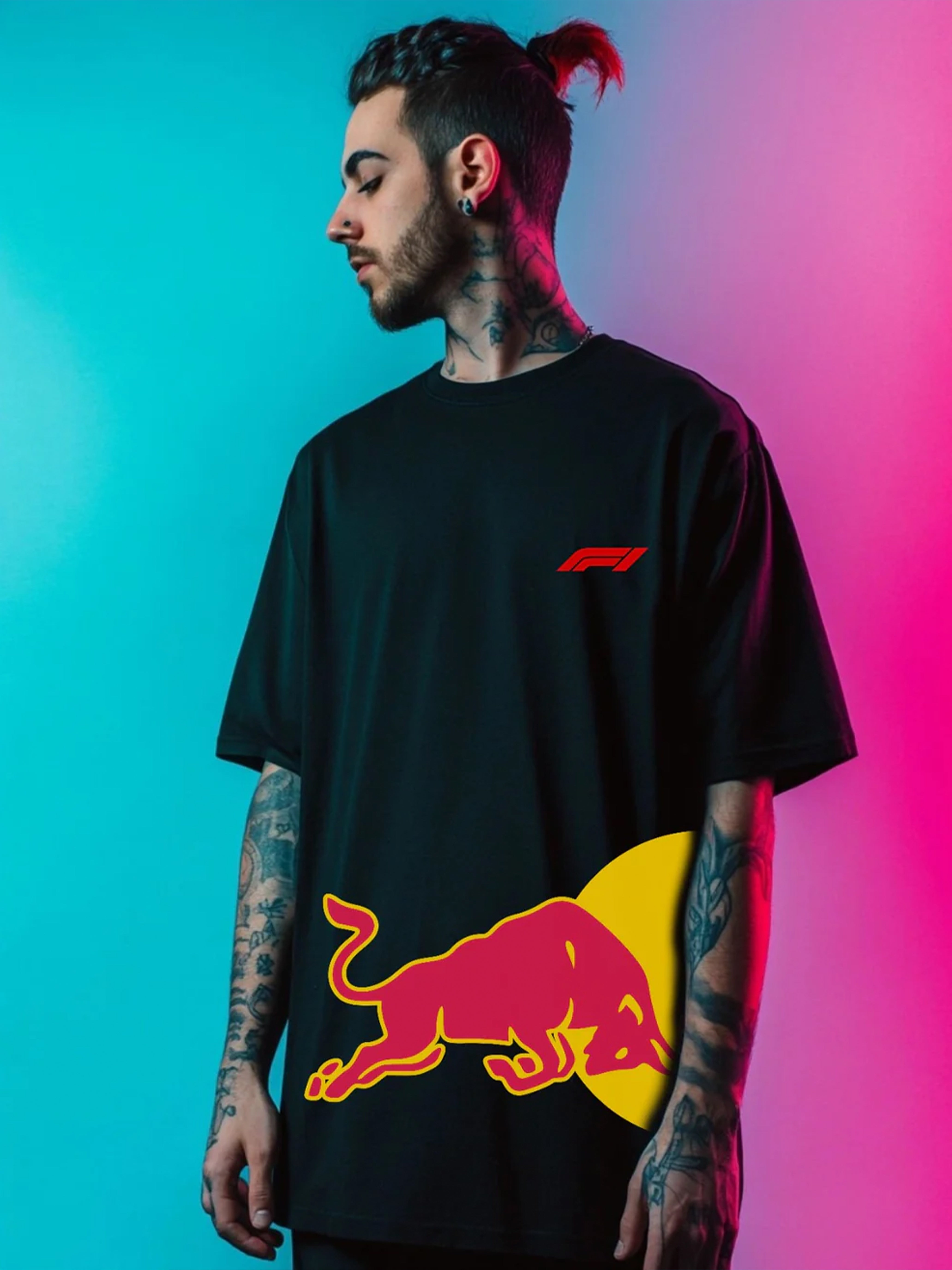 Redbull X F1 Black Oversize T-shirt