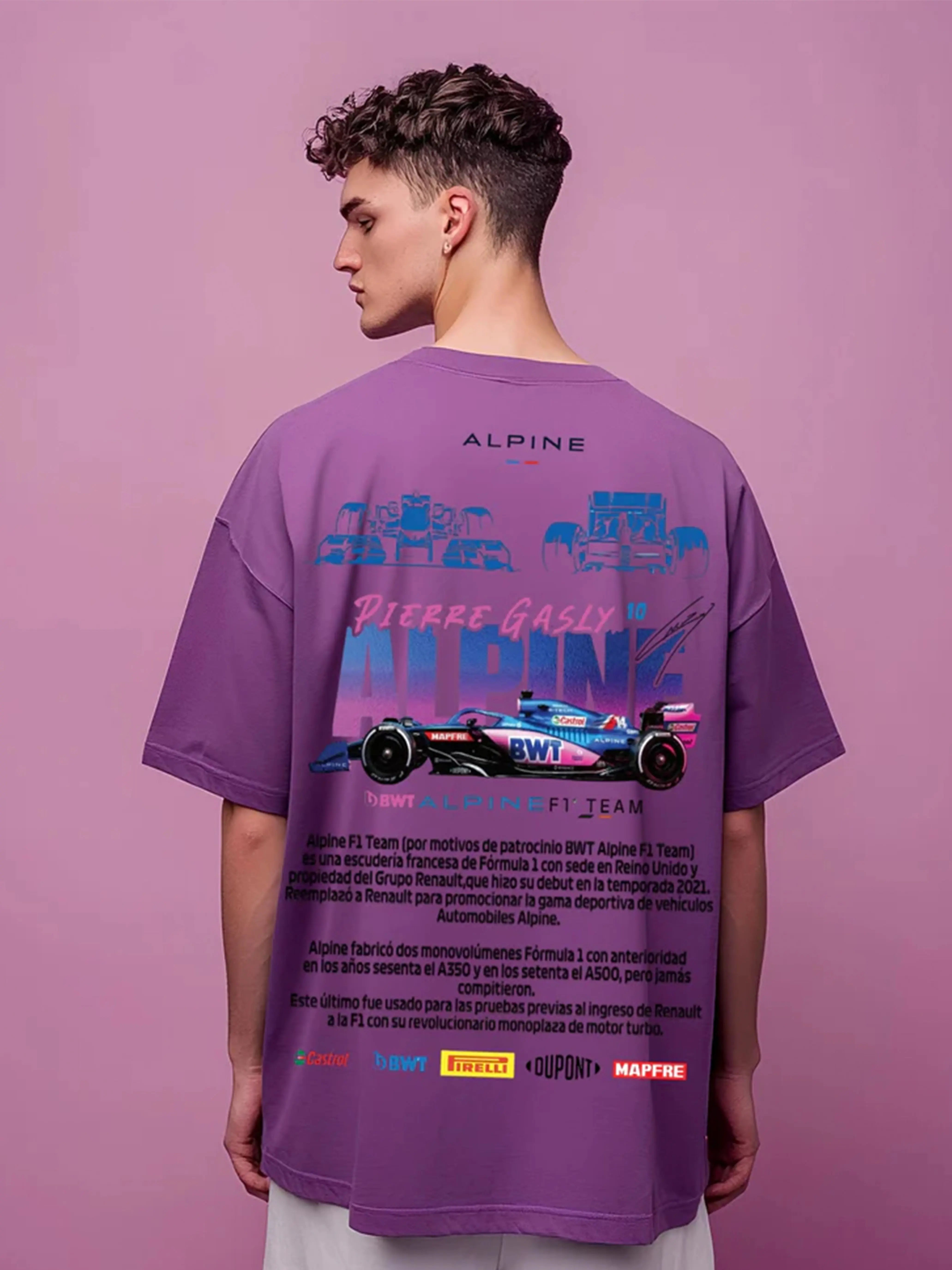 Alpine X Gasly Purple Oversize T-shirt