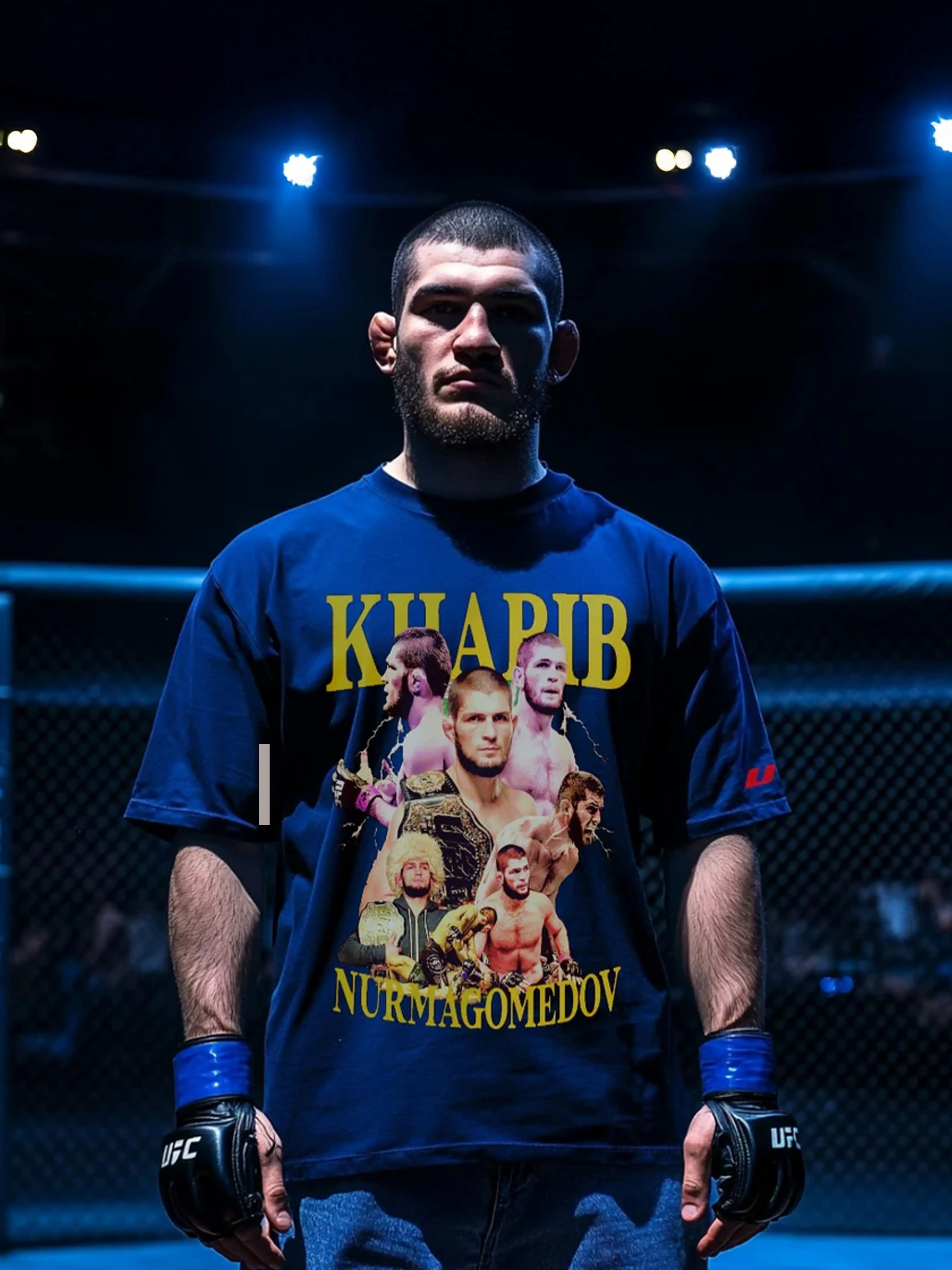Khabib Nurmagomedev Royal Blue T-shirt
